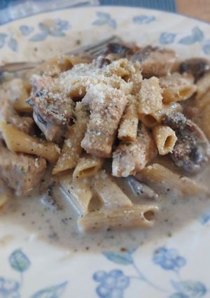 Une photo de #Onepot Pasta en fricassée de dinde