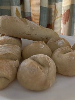 Una foto de Pan francés