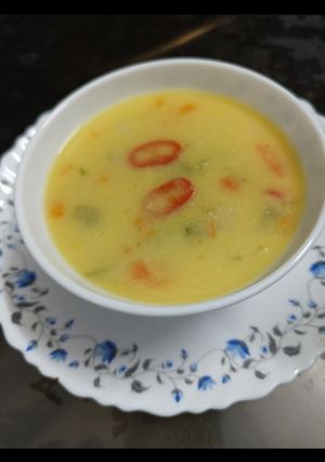 A picture of Sweet Corn Soup.