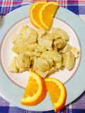 Piccolini di pollo con anacardi tostati al profumo d'arancia