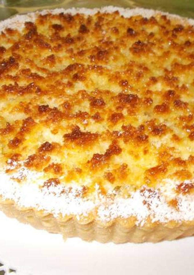 Una foto de Tarta de coco y dulce de leche