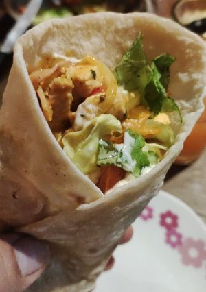 Una foto de Wraps de pollo, fáciles y ricos