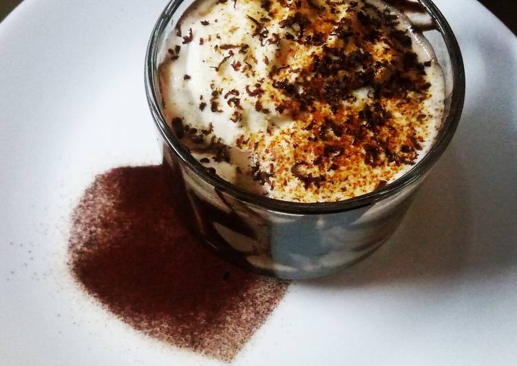 Recipe of Ultimate Cold coffee with vanilla ice cream