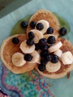 Una foto de Pancake sin harinas y sin azúcar.