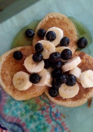 Una foto de Pancake sin harinas y sin azúcar.