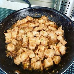 A picture of My version of Pork Binaggoongan.