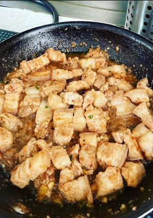 A picture of My version of Pork Binaggoongan.