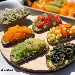 A picture of Avocado Toast With Fruits & Veggies | Open Avocado Spread Sandwiches | Perfect Brunch Recipe.