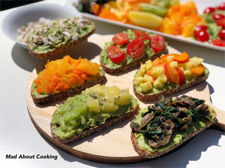 Easy Steps to Make Avocado Toast With Fruits &amp;amp; Veggies | Open Avocado Spread Sandwiches | Perfect Brunch Recipe which So Delicious