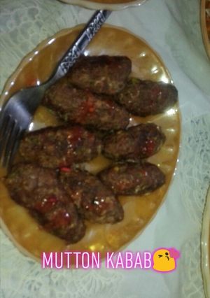 A picture of Mutton kabab.