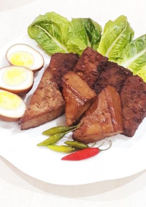 Foto resep Bacem tempe tahu telur