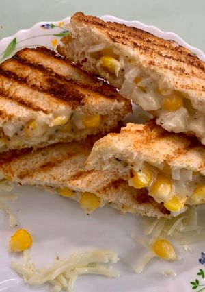 A picture of Corn Cheese Sandwich.
