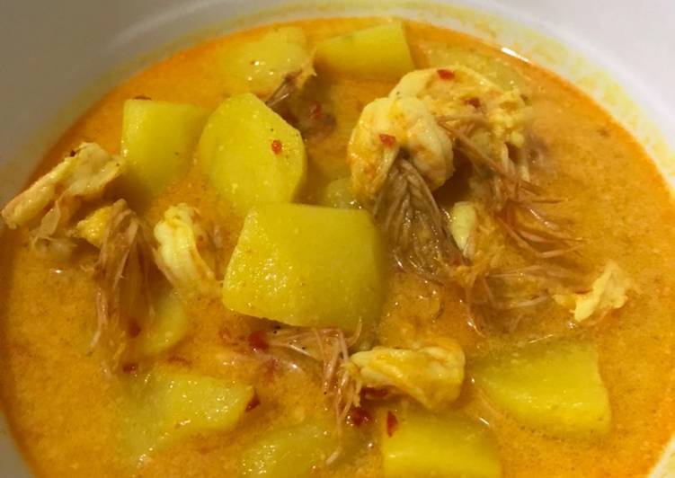 Resep Kari/gulai kentang udang simple oleh Marytha Tjhia ...