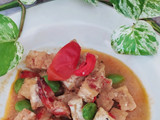 Tahu tempe Pete udang masak santan