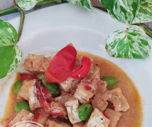 Masakan Unik Tahu tempe Pete udang masak santan Ala Warteg