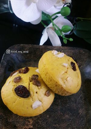 A picture of Custard Muffins (Eggless).