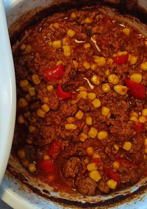 A picture of Oven cooked beef chilli.