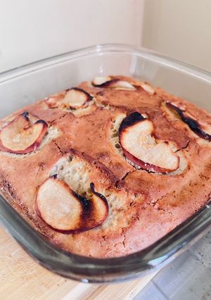 Una foto de Budín de manzana sin lácteos