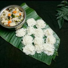 Kerala style idiyappam /string hoppers A picture of Kerala style idiyappam /string hoppers.