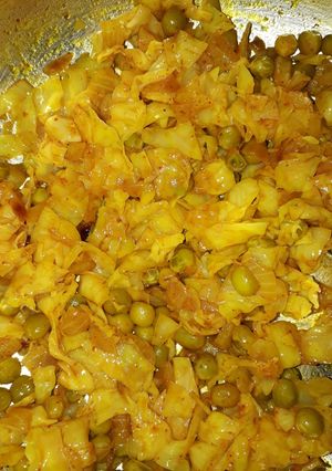 A picture of Cabbage sabji.