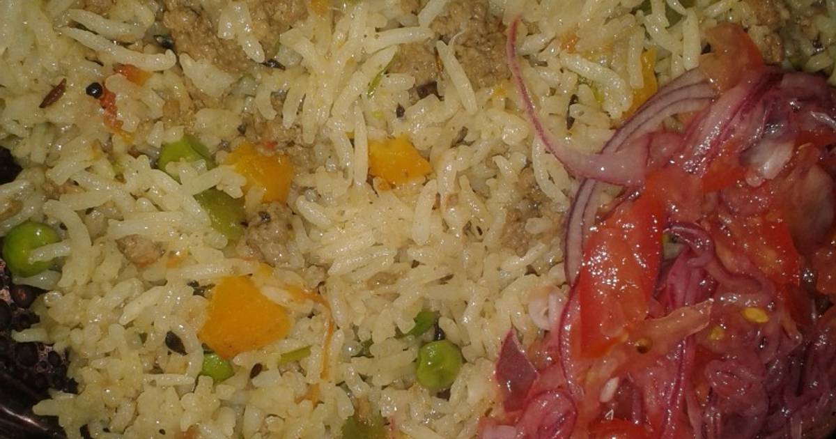Mince & veggie Pilau Kenya Pilau Contest Recipe by Kezengwa Irene