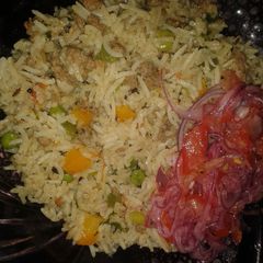A picture of Mince & veggie Pilau # Kenya Pilau Contest#.