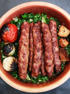 صورة لوصفة كباب لحم غنم مع بيواظ على طريقتي