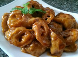 Hình của món Mì Căn Rim Chua Ngọt (Món Chay).