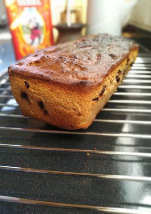 Una foto de Budín de banana, harina integral y mantequilla de maní 🤩