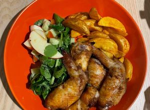 Foto resep Salad apel, timun, tomat dan selada air