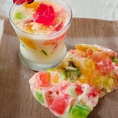 A picture of Jelly ka meetha.