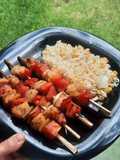 Pinchos de pollo en Air Fryer
