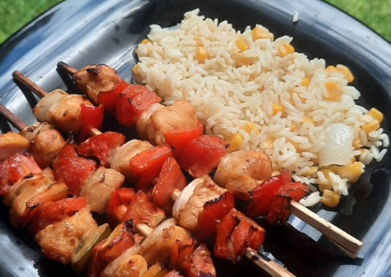 Pinchos de pollo en Air Frayer