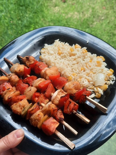 Una foto de Pinchos de pollo en Air Fryer