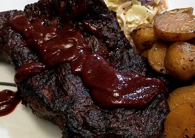 St Louis Inspired Pork Steaks Bbq Sauce And Potatoes Recipe By Robert Gonzal Cookpad