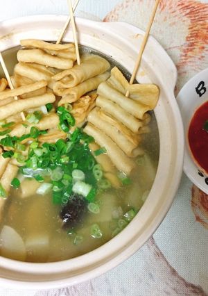 韓式關東煮어묵(路邊攤波浪魚板串오뎅) 的食譜成品照片