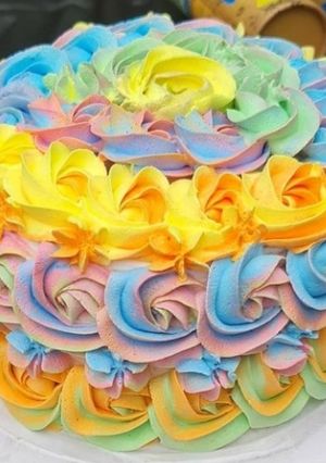 A picture of Colourfull cake.
