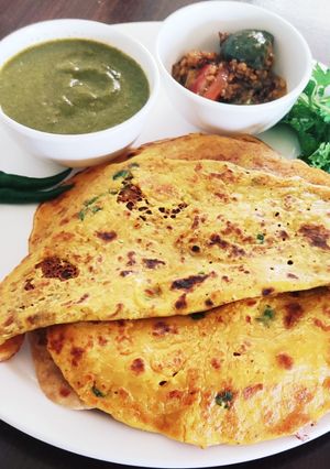 A picture of Besan corn 🌽 chilla(english).