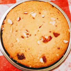 A picture of Eggless Dry Fruit Cake .