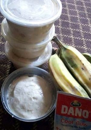 A picture of Banana ice cream.