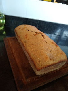 Una foto de Budín de manzana integral