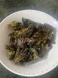 Chips de kale en freidora de aire