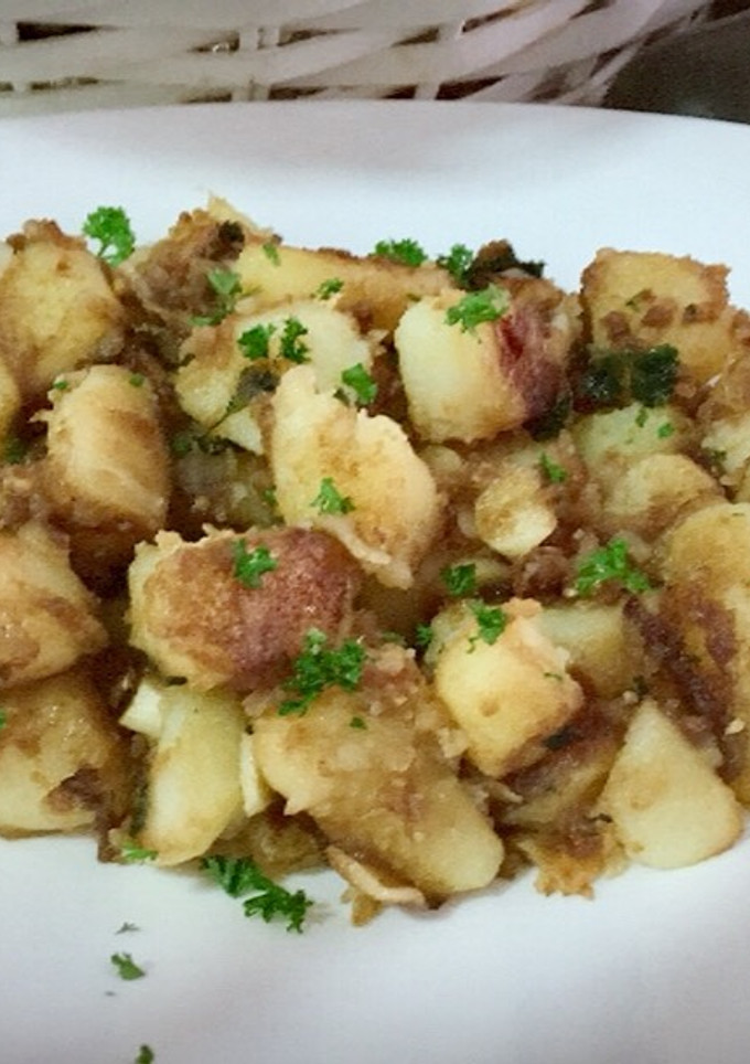 Una foto de Patatas de guarnición al toque de miel y jengibre