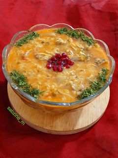 عکسی از دستور سوپ رشته فرنگی