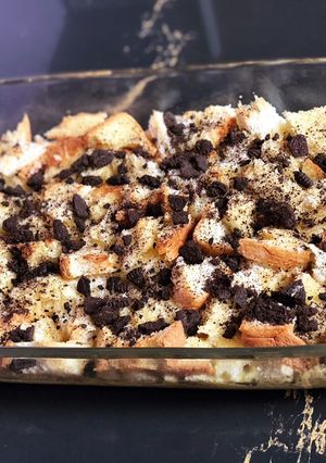 Foto resep Puding roti oreo