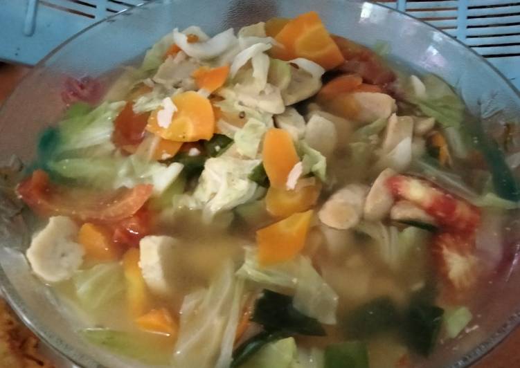 Resep Sop Baso ikan Anti Gagal