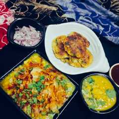 रगड़ा पेटिस चाट (ragda patties chaat recipe in Hindi)-レシピのメイン写真
