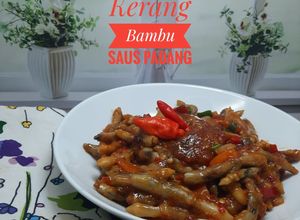 Foto resep Kerang Bambu Saus Padang