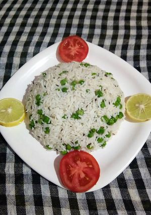 मटर जीरा तड़का चावल (Matar jeera tadka Rice recipe in hindi) रेसिपी मुख्य फोटो