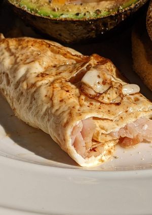 รูปของ ไข่ขาวม้วนเบคอนชีส breakfast/brunch